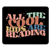 Cool Kids Reading Mouse Pad, Retro Aesthetic Design, Fun Office Decor, Gift for Book Lovers, Colorful Desktop Accessory - Tawshia